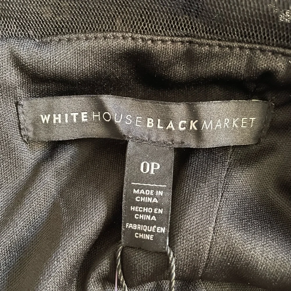 NWT White House Black Market gold/black lace dress - Picture 2 of 7